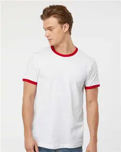 Tultex 246 Fine Jersey Ringer T-Shirt