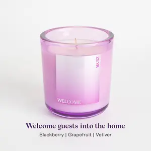 ZEYA Clean Scented Candle – Soy Coconut Wax Candle, 45 Hour Burn Time, Non-Toxic Home Fragrance, Luxury Glass Candle