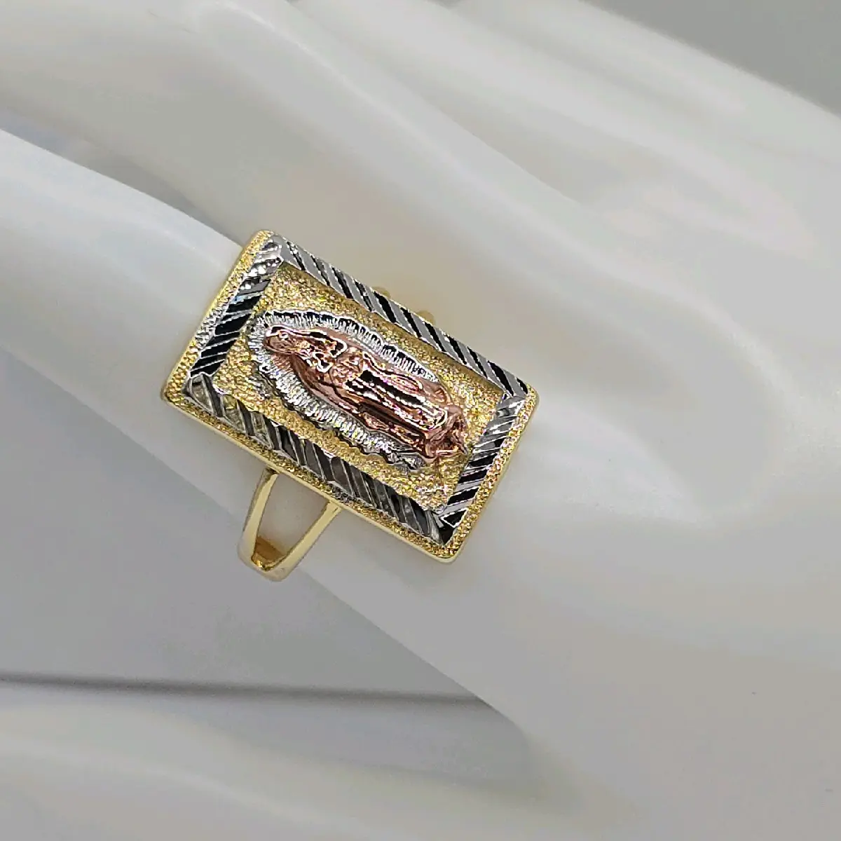 Virgin Mary Religious Ring - Gold-Plated Three Colors #10 Beautiful Style #8 available
