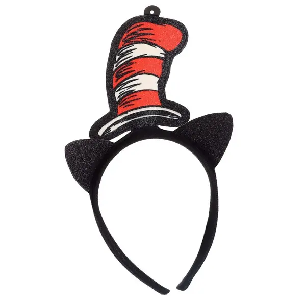 Glitter Headband Dr. Seuss Cat in the Hat