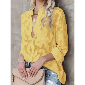 [Lilac Blouse] Elegant Lilac Floral Print Blouse |   Chic Women's Shirt with Keyhole Neckline and Ruffled Sleeves - Casual to Formal Wear for Spring/Summer/Fall rave outfit summer outfit western outfit women rave outfit office outfits women