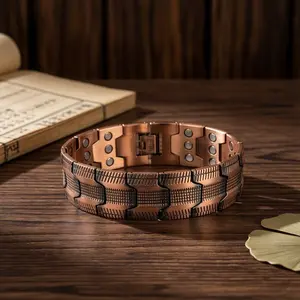 Pure Copper Magnetic Elegant Bangle for Men/Women – Stylish Modern Accessory for Outdoor & Daily Fashion