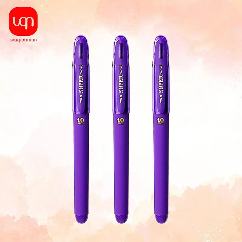 1.0mm Purple Gel Pen (1 Set), Smooth Writing Gel Pen, Office Stationery for Home School Students, Writing Pen for Students