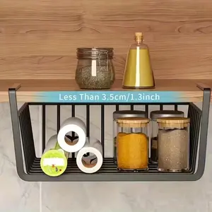 Large Modern Storage Box, No-Install Hanging Basket, Multi-Layer Metal Mesh Design, Durable Steel Wire Frame, Vertical Space Saving Rack, Room Organizers