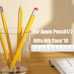 Silicone Pencil Case for Apple Pencil 2nd 1st, Handheld Tablet Touch Stylus Pouch, Portable Protective Cover, Durable and Lightweight Design