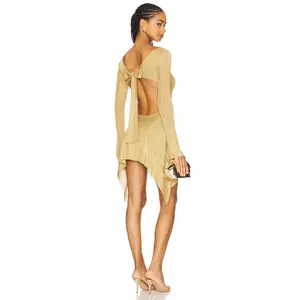 GUIZIO Rose Dress in Gold