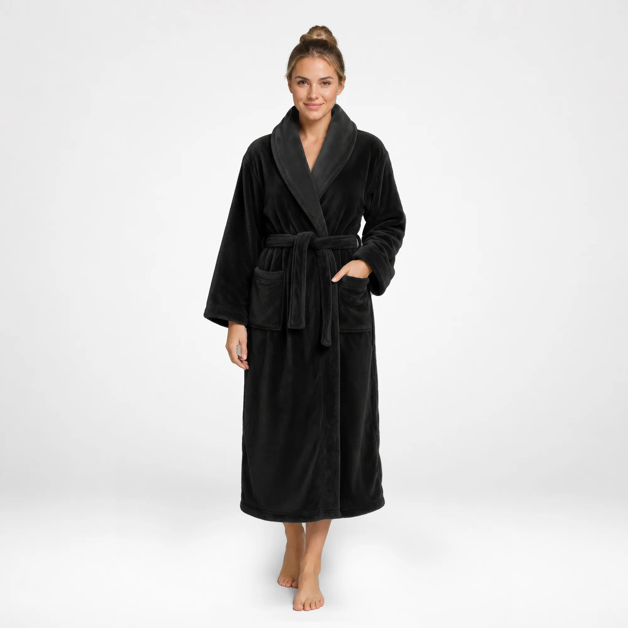 NY Threads Premium Womens Robe, Plush Fleece Long Bath Robe for Women, Fluffy Soft Women's Bathrobe, Belt, Loungewear, Shawl, Adjustable