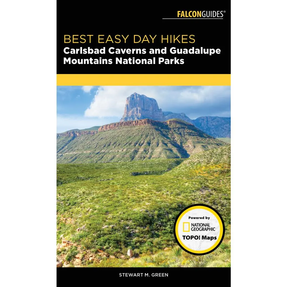 Used Paperback Book - Best Easy Short Outdoor Hikes for Family Travel & Adventure: Carlsbad Caverns and Guadalupe Mountains National Parks by Stewart M. Green (English)