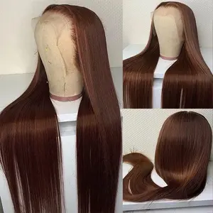 Bling Hair Chocolate Brown 13X6 13x4 Straight Lace Front Human Hair Wigs For Women PrePlucked With Baby Hair Brazilian Remy Hair #TikTokShopHolidayHaul