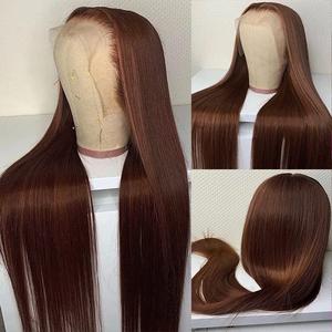 Bling Hair Chocolate Brown 13X6 13x4 Straight Lace Front Human Hair Wigs For Women PrePlucked With Baby Hair Brazilian Remy Hair #TikTokShopHolidayHaul