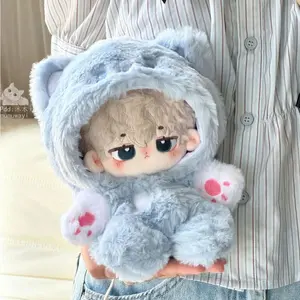 2026 new 20cm Plush Doll Clothes Cute Animal Onesie Outfit,  Cartoon Series Costume for 20cm Stuffed Toy Accessories