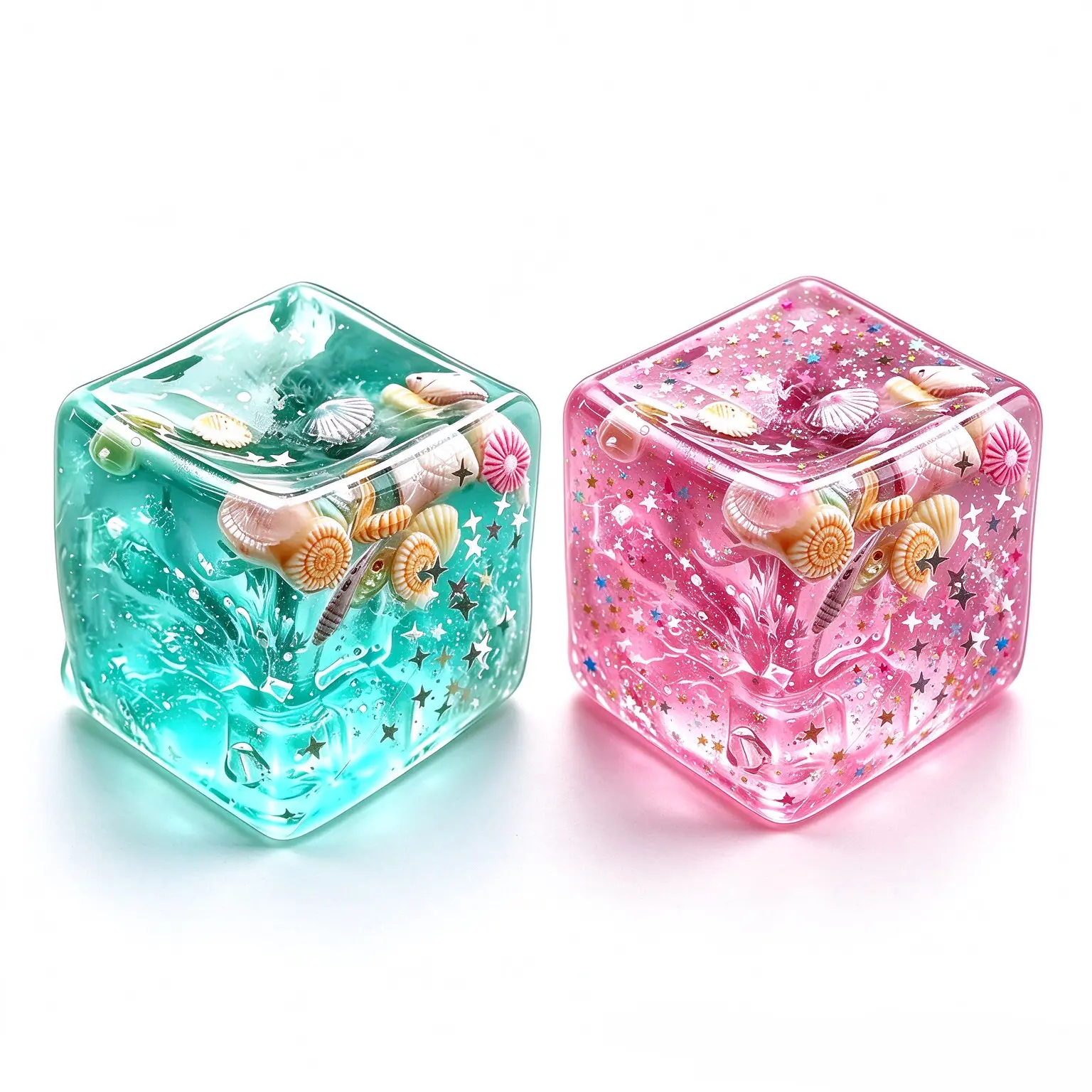Stress Cube Sensory Fidget Toy for Anxiety Relief, Slow-Rising Squishy Ice Cube with Thick Filling, Stretchy Realistic Rubik-Style Toy for Kids, Birthday Party Favor Gift for Sensory Activities