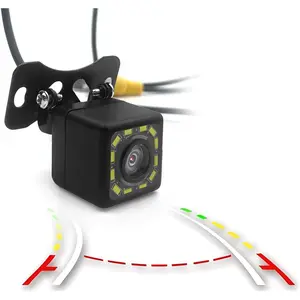 Backup Camera,  Ultra HD 12 LED Night Vision Rear View Camera, 170 Wide View Angle Long License Plate Frame Camera, Universal , SUV, , RV