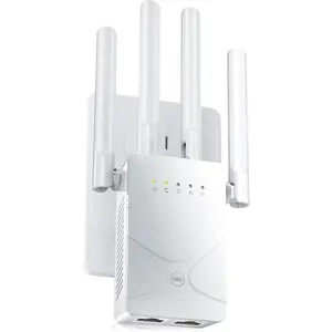 2026 WiFi Extender Signal Booster for , 15555 Sq.ft Long Range Internet Repeater-95% ,  Router Amplifier w/Ethernet Port,Mesh  Repeater Support 99% Devices,1-Tap Setup