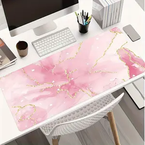 Viral Pink Marble Mouse Pad | Glitter Gold Vein Desk Mat | Oversized Non-Slip Office/Gaming Pad | Luxury Girly Aesthetic Decor | Smooth Surface for Daily Use | Trendy Glam Desk Setup 2025 Gaming Desk Accessory #FYP #DeskGoals #GlamVibes #PinkDesk