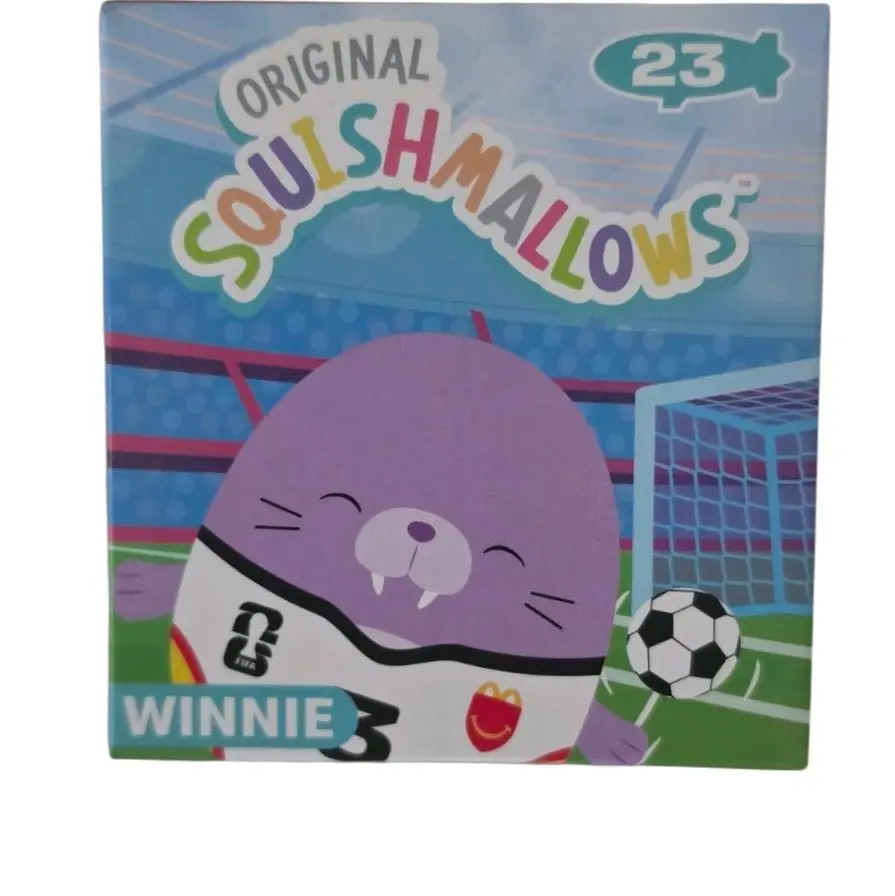 McDonald’s FIFA World Cup 2026 Squishmallows Happy Meal Toy, #23 Winnie Unopened New Collectible Figure