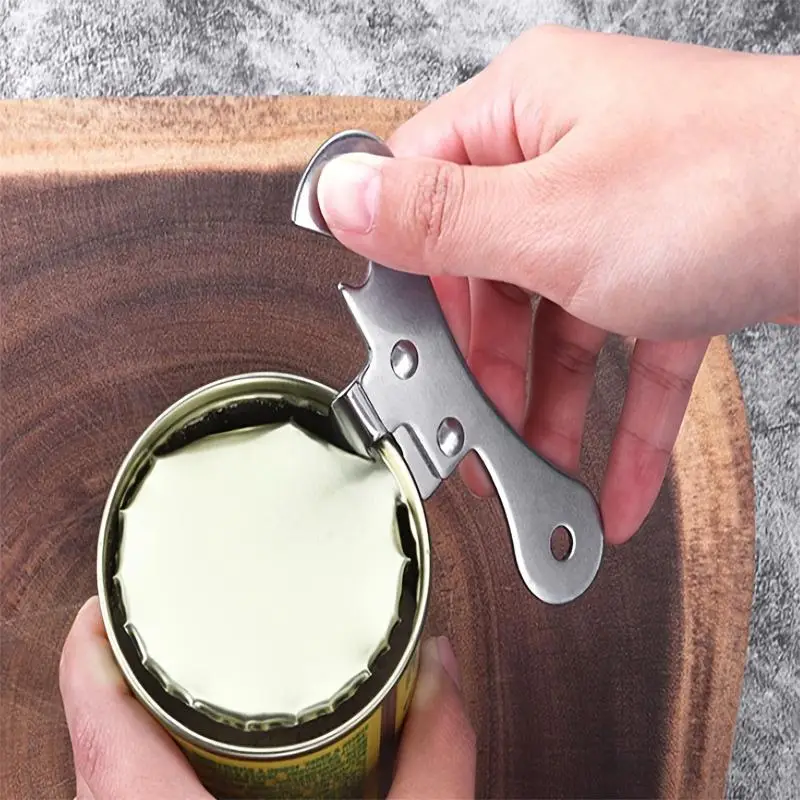 Stainless Steel Can Opener, Multifunctional Can Opener, Simple Can Opener for Outdoor Camping