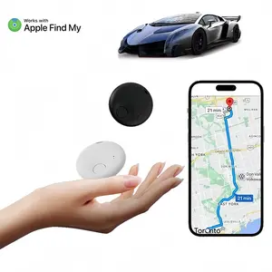 Bluetooth Tracker Tag for iPhone - Smart Key & Item Finder with Find My, Track Wallet, Bag, Pets, Luggage (iOS Only) - Lightweight, Easy to Carry, Compact Design, Quick Taps for Real-Time Location