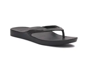 Sanuk Palmer Women’s Black Sandals – Water‑Friendly Flip Flops with Molded Arch Support