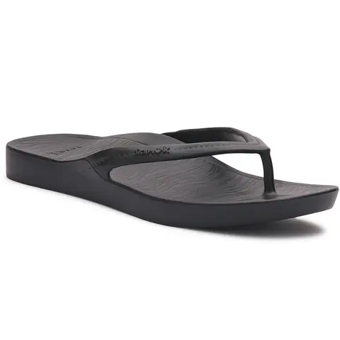 Sanuk Sanuk Palmer Women's’s Black Sandals – Water‑Friendly Flip Flops with Molded Arch Support
