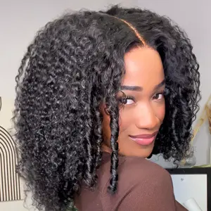 UNice 250% Density Afro Kinky Curly Wig with Burmese Curly Layer Pre Bleached Glueless 7x5 HD Lace Closure Human Hair Wigs with Drawstring Pre Plucked Natural Hairline Beginners Friendly #TikTokShopStockUp #SummerVibes