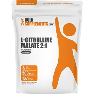 BulkSupplements - L-Citrulline Malate 2:1 Powder - Muscle Recovery - Energy Boost - 500g - 3g per Serving BulkSupplements - L-Citrulline Malate 2:1 Powder - Muscle Recovery - Energy Boost - 500g - 3g per Serving