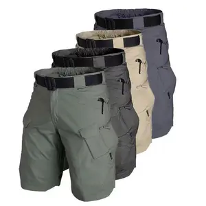 4 Pack Men's Waterproof Tactical Cargo Shorts: Lightweight, Quick-Drying, Multi-Pocket Design for Daily Comfort(Sheets)