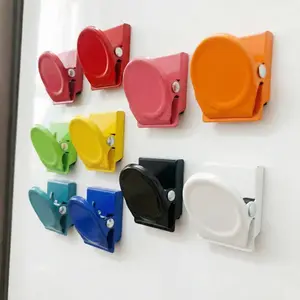 6 Pack Refrigerator Clips, Colorful Strong Hold Clips for Fridge, Storage Cabinet, Whiteboard, Office and Home Use, Fridge Magnet Clip