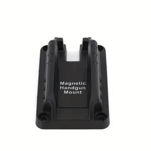 Quick-release magnetic leather holster holder - concealed carrying, iron construction, black - ideal for hunting and fishing.