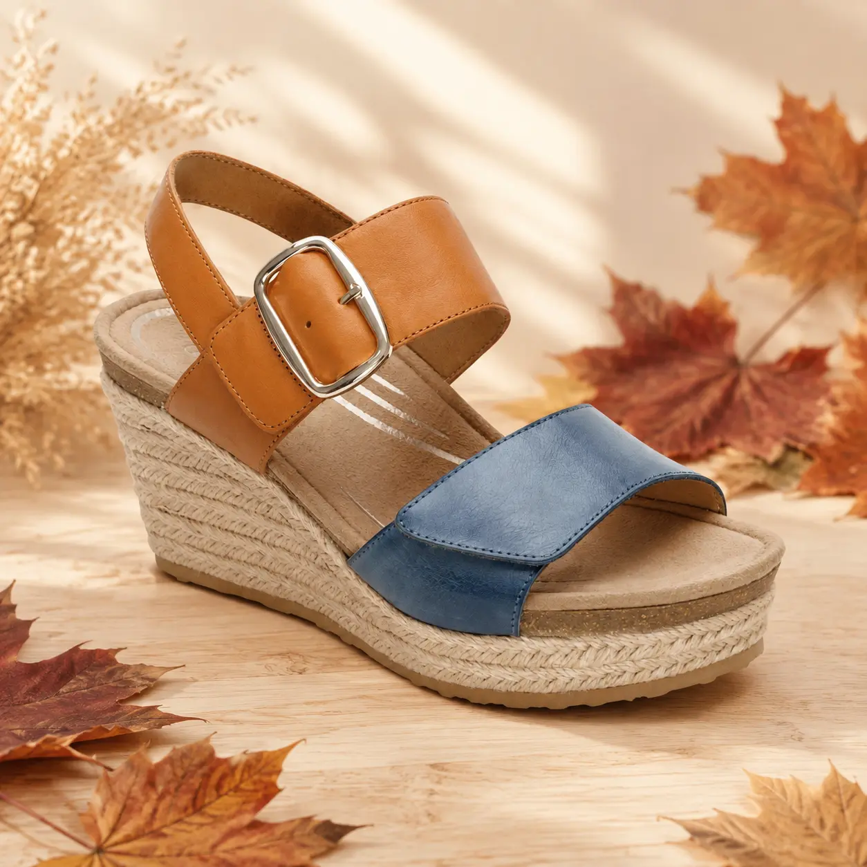 Aetrex Ashley Arch Support Wedge | Women's Orthotic Wedge Sandals with Arch Support & Comfort, Shoe, Leather, Footwear, Platform