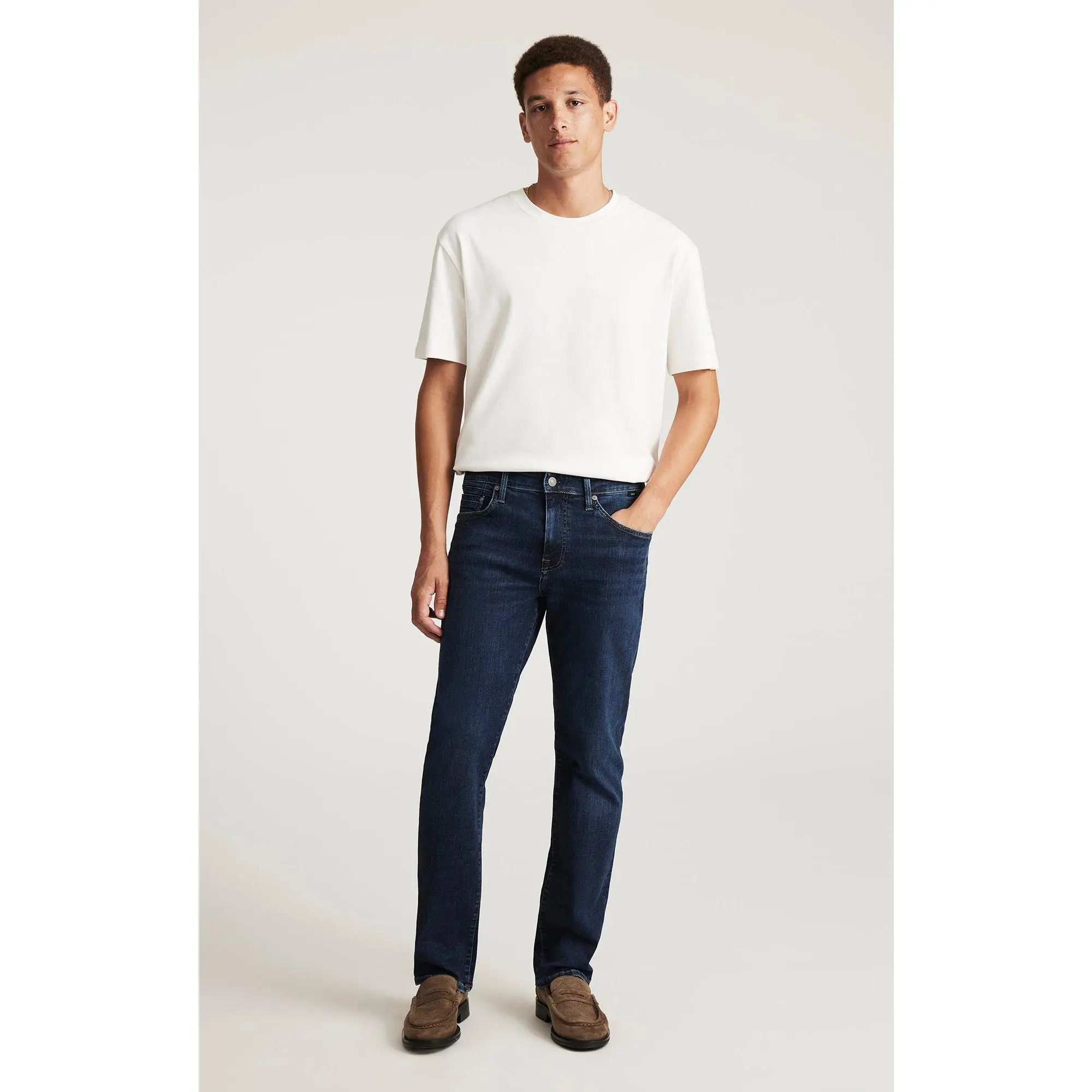 MATT RELAXED STRAIGHT LEG IN DARK BRUSHED ORGANIC VINTAGE