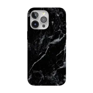 Casely iPhone 15 Pro Max Case | Black Pearl Marble | Compatible with MagSafe | Classic Ultra Thin Design