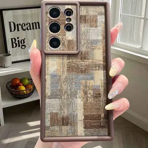 Tpu Phone Case, Wood Grain Pattern, Scratch-Resistant, Compatible with iPhone 17 Series, Samsung, Oppo, Xiaomi, Huawei