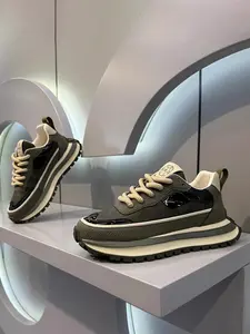 Men's Fashionable Letter Design Lace Up Low Top Sneakers, Trainers for Men, Breathable Running Sneakers, Male All-match Round Toe Sports Shoes for Daily Wear, Walking Shoes, Running Training Shoes, Workout Sneakers, Footwear