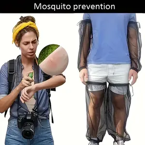 Summer Arm Sleeves for Outdoor Camping Sports Foot Covers Fishing Tents Mosquito Repellent Breathable Leg Sleeves Arm and Foot Covers Mosquito Nets