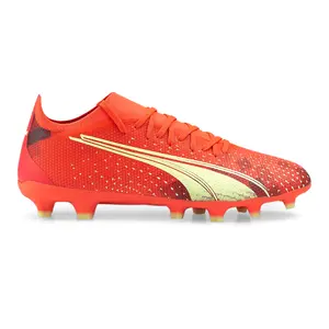 PUMA Mens Ultra Match Soccer Cleats Cleated, Firm Ground, Turf - Orange