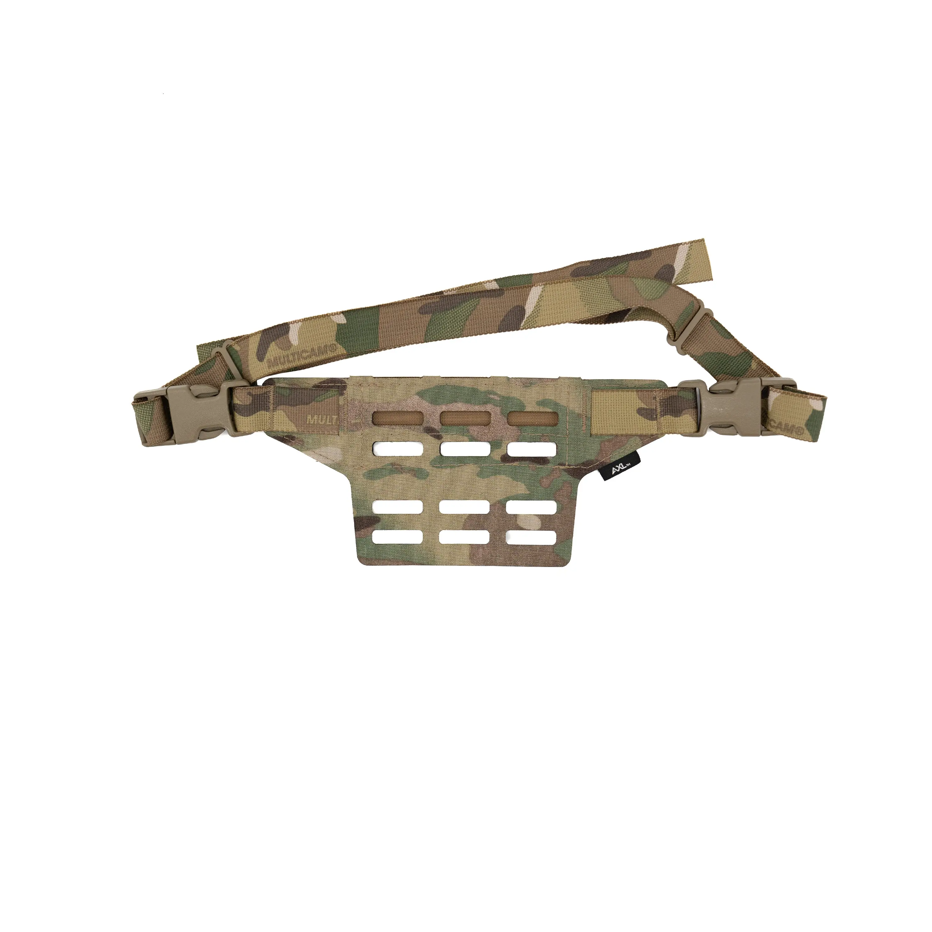 Tactical Adapter Panel for Fanny Packs, 3-Wide Modular Pouch Holder with MOLLE-Ready Webbing, Includes Waistband for Military & LEO