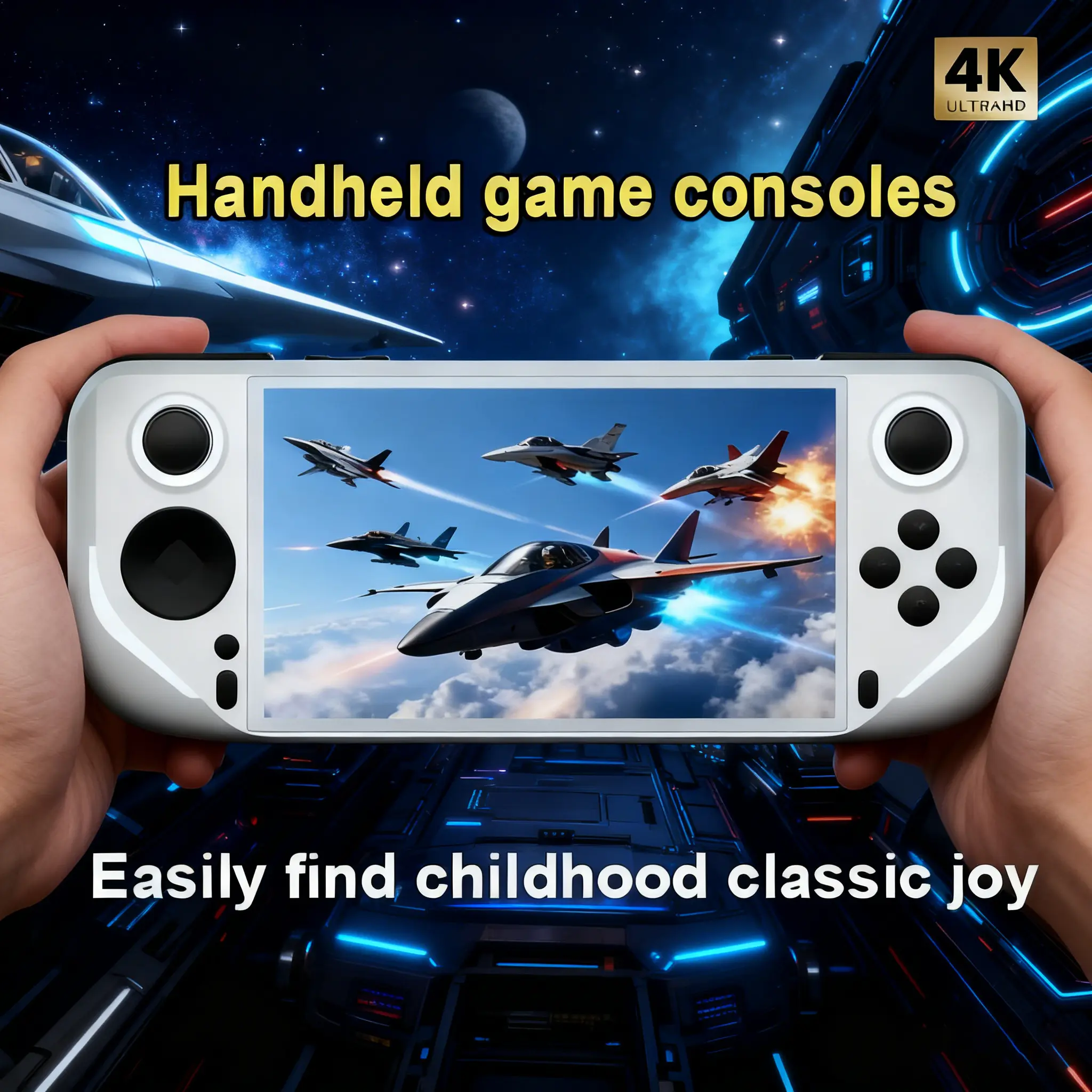 E6 Classic Handheld Game Console with HD IPS Screen, Durable Abs Structure, USB Charging, Portable Retro Simulator, Player Gift, Handheld Gaming Console