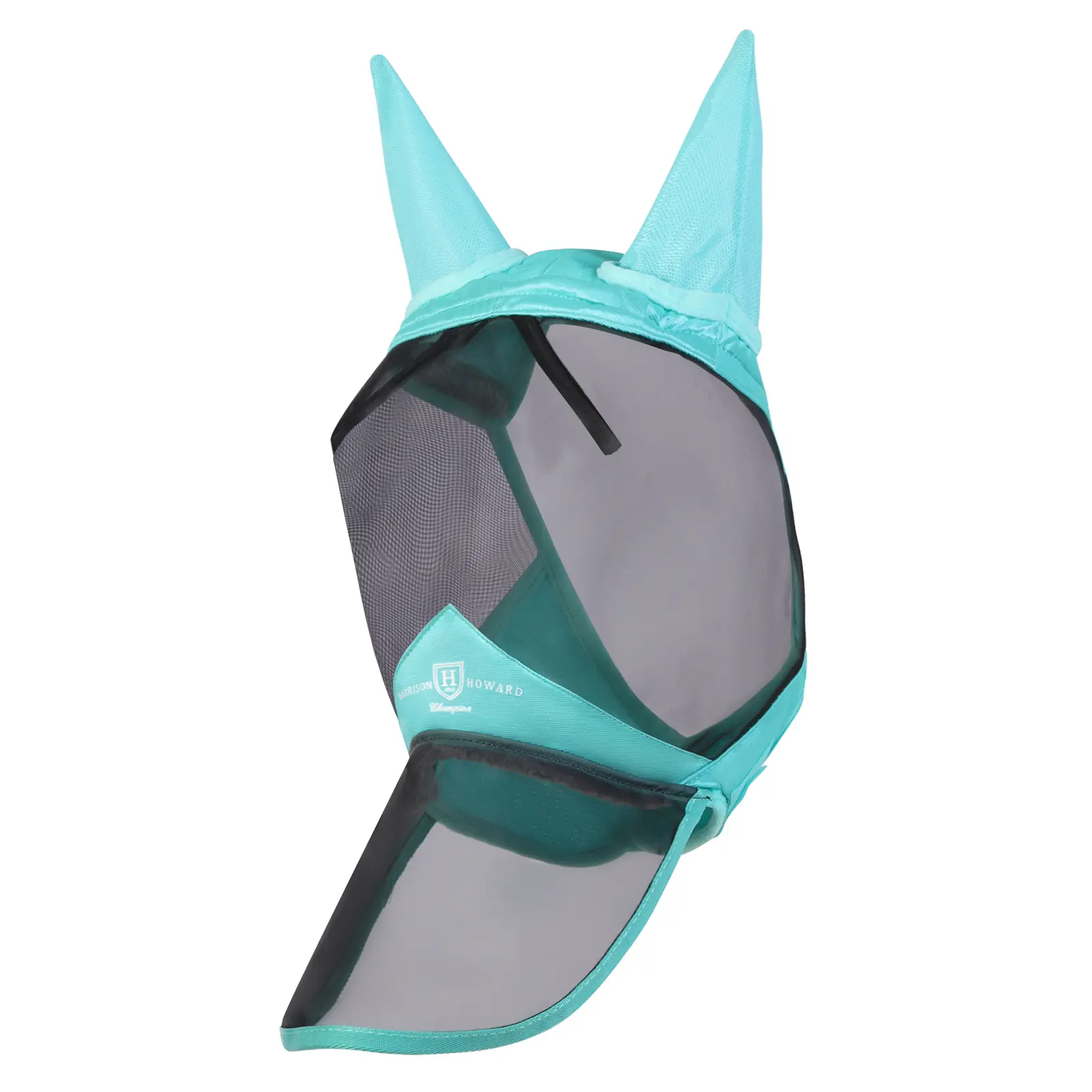 Horse Fly Mask Long Nose with Ears Summer Mint