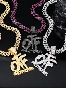 Rhinestone Letter Design Pendant Necklace, Fashion Jewelry for Party, Daily Clothing Decor, Trendy All-match & Exquisite Jewelry for Birthday Gift, Rhinestone Decorated Necklace