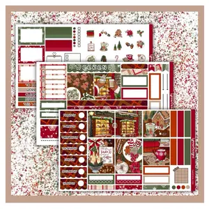 Hobonichi Cousin Weekly Sticker Kit - Christmas Cafe - Planner Stickers