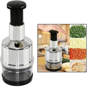 Manual Hand Press Garlic Onion Chopper Vegetable Food Chopper Processor Dicer
