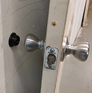Wall Mounted Door Knob Bumper Wall Protector (WHITEBLACK) (WHITE ONLY)