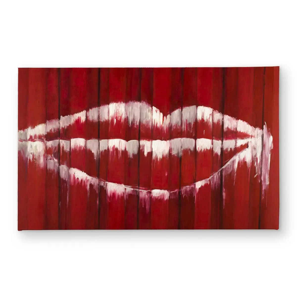 Begin Home Decor CODM2134A7K54W 21 x 34 in. Graffiti Mouth Container Door Mat - Beauty Figurative Decor