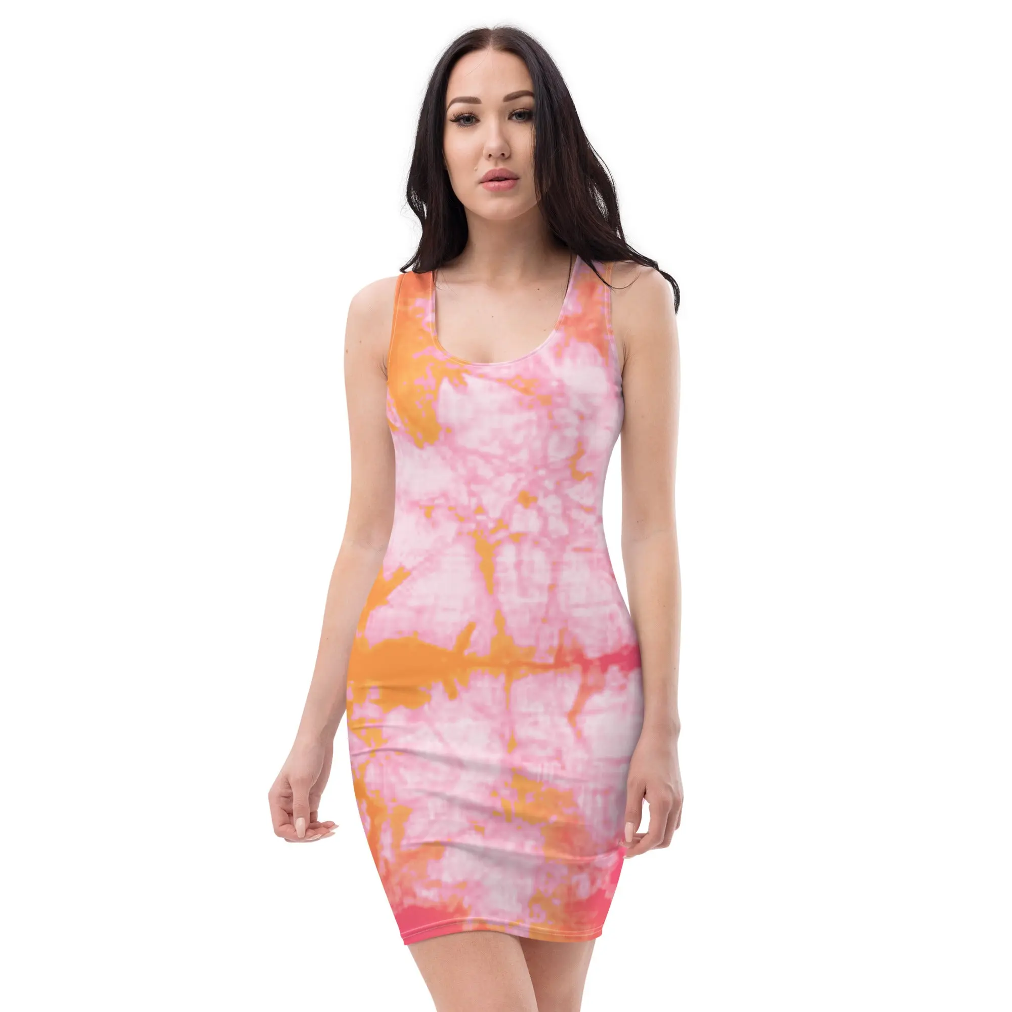 Fantasia Tie Dye Fitted Tank Dress