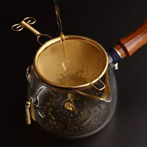 1 piece of high-efficiency tea filter, household kitchen tool, stainless steel tea filter, fine filter screen, tea filter, Tea Infuser