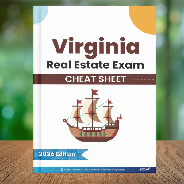 Virginia Real Estate Exam Cheat Sheet | VA State Portion Study Guide