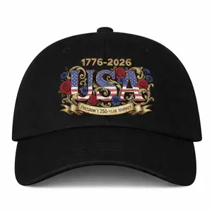 250th Anniversary Cap 1776 2026 Baseball Hat American Flag Vintage Cap for Women Adult Patriotic Hat Independence Day Gift for Him Her Fans