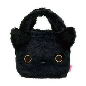 Multi Purpose San-X Kutushitanyanko Plush Furry Tote Bag