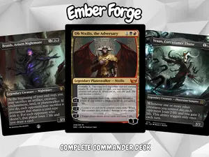 Ember Forge MTG Proxy Deck + MTG Commander + Token